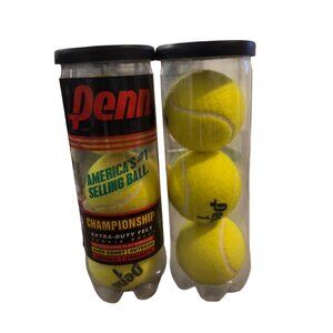 Penn Championship Tennis Balls Extra Duty Felt Pressurized Tennis Balls 2 Pk